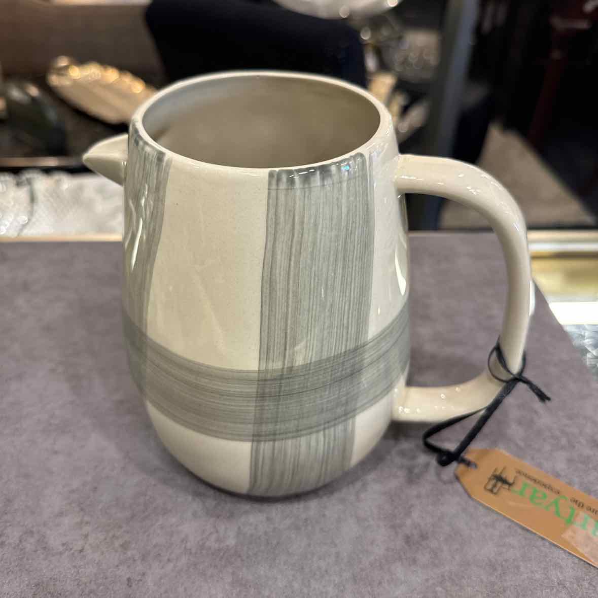 Buffalo Check Stoneware Pitcher