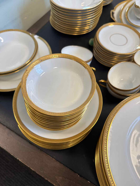 "As Is" 85 Piece Limoges "Florale" China