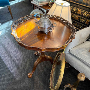 Pie Crust Burl Wood Table