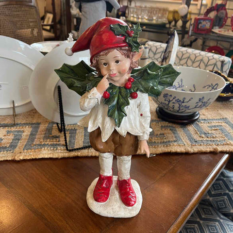 Holly Elf in Resin