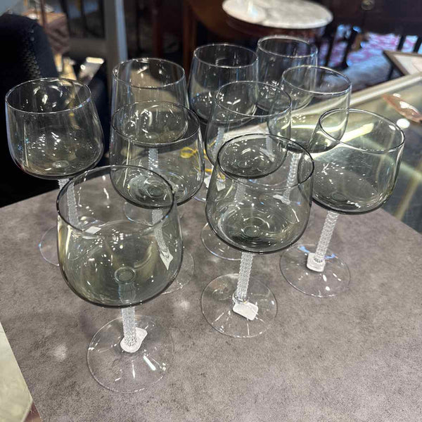 12 Fosteria Gray Apertif Glasses