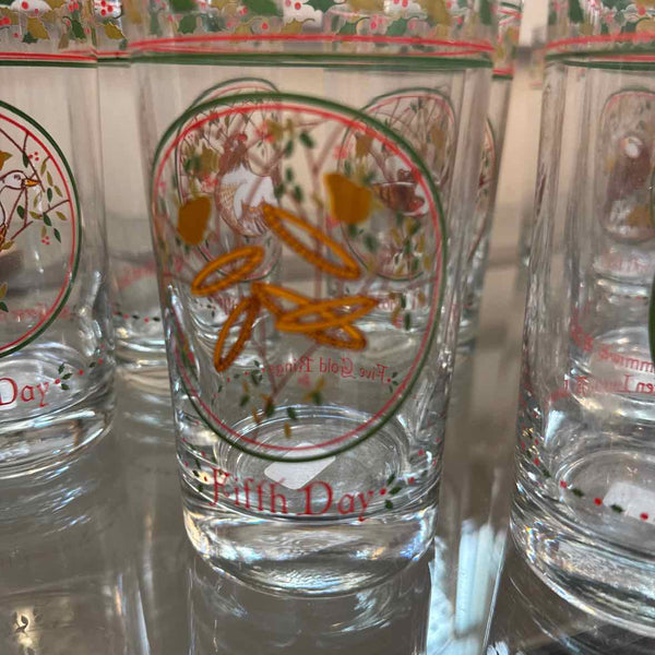 Twelve Days Of Christmas Glasses