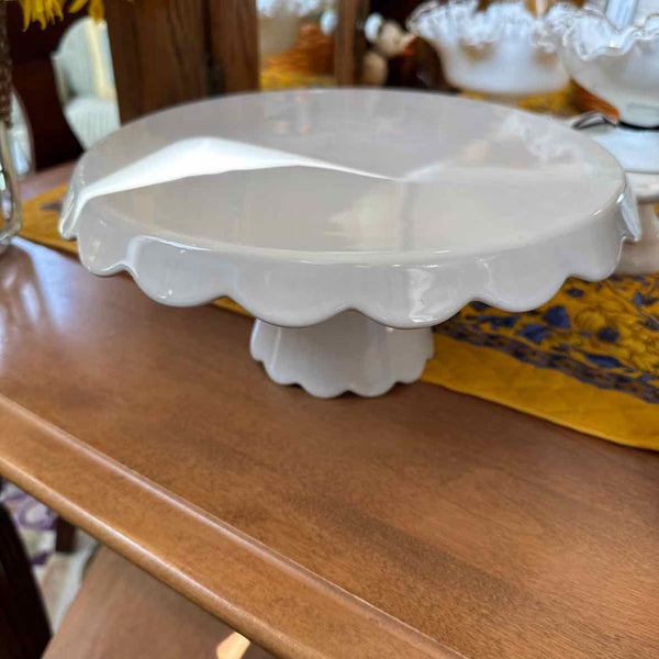 Williams Sonoma White Cake Plate