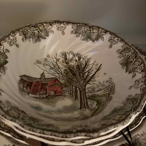 Vintage England Johnson Bros. "Friendly Village" Bowl