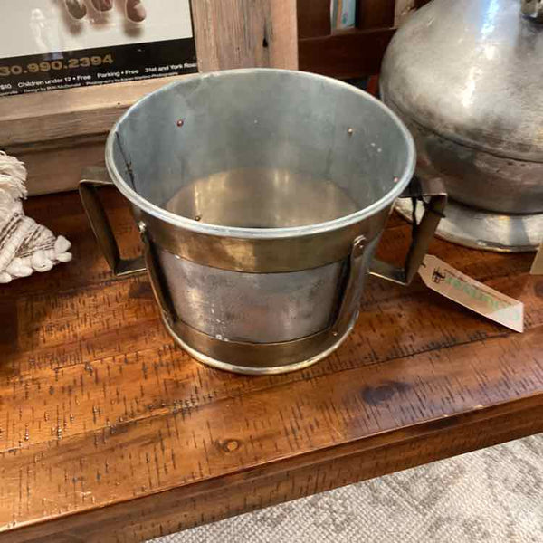 Metal and Brass Champagne Bucket