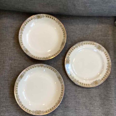 8" 2 Limoges Bowls & Plate