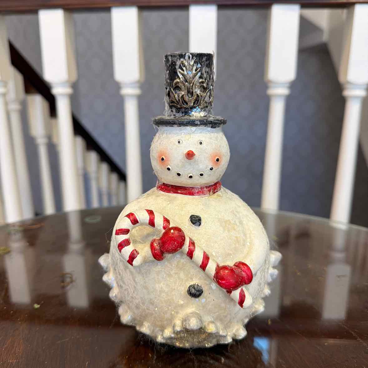 Snowman w/Candy Cane