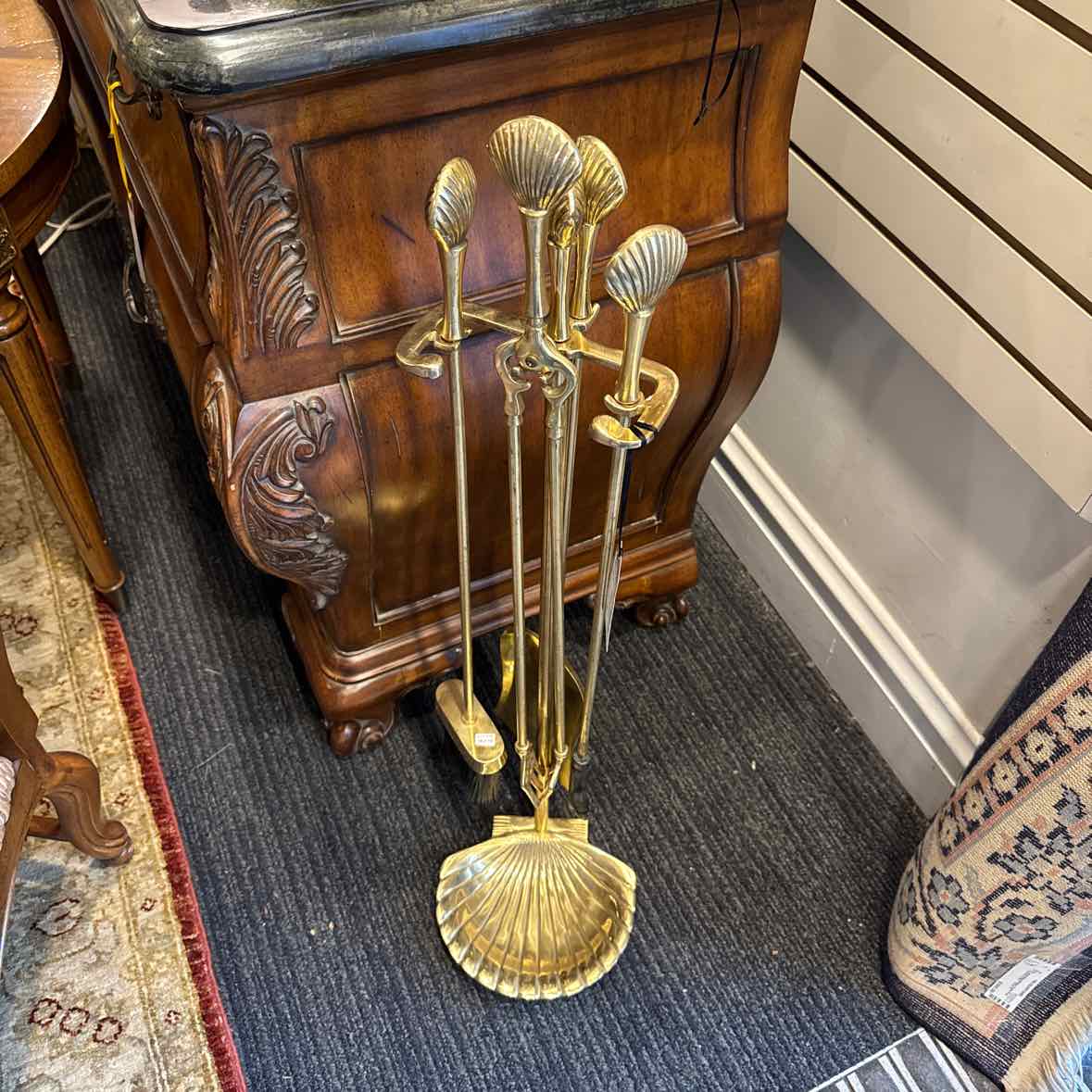 Five Piece Set Of  Fireplace Tools