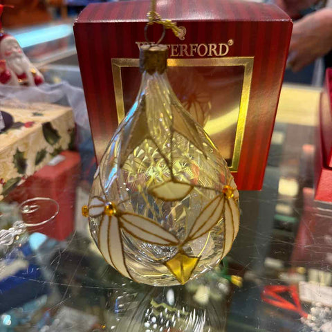Waterford Gold  Teardrop Ornament