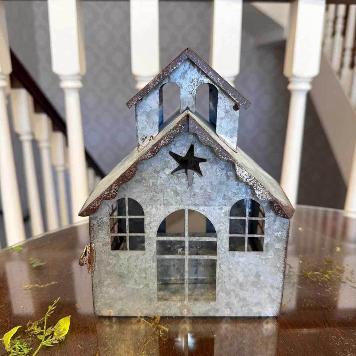 Metal Lighted House