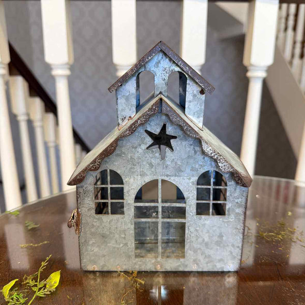 Metal Lighted House