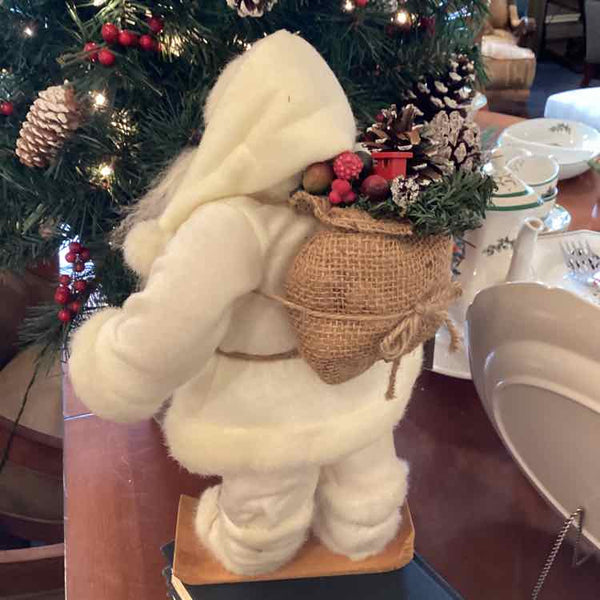 Santa on a Snowboard Figurine