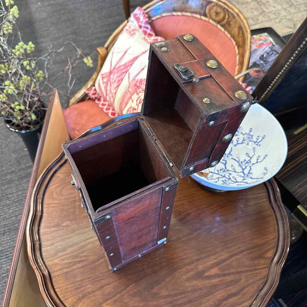 Wooden Box With Nail Heads