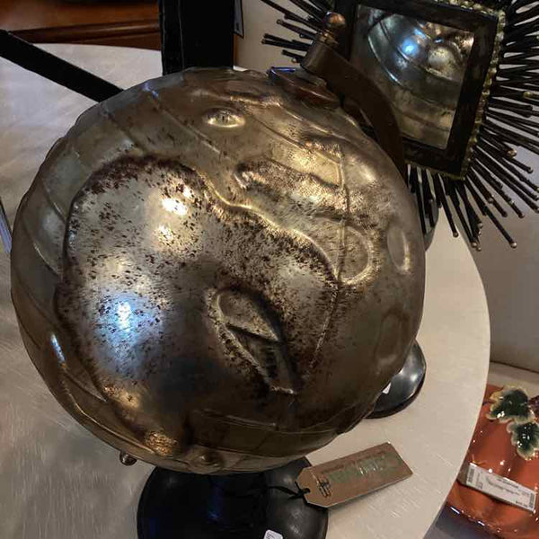 Mercury Glass Globe On Stand