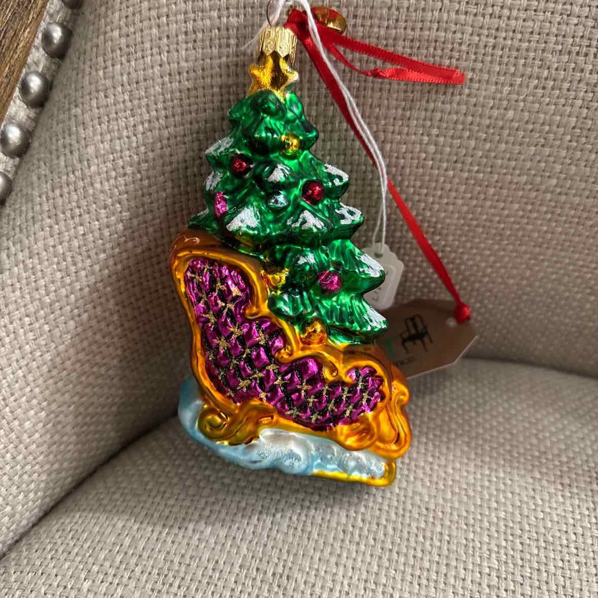 Radko Trimmed to Travel Ornament