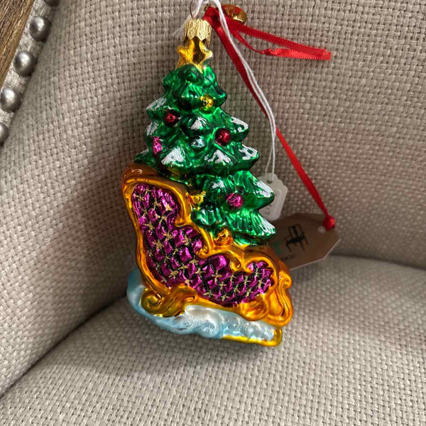 Radko Trimmed to Travel Ornament