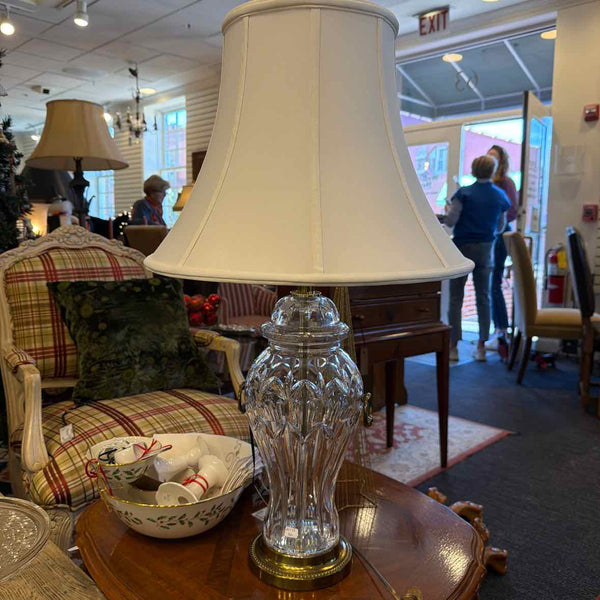 Cut Glass Urn Lamp