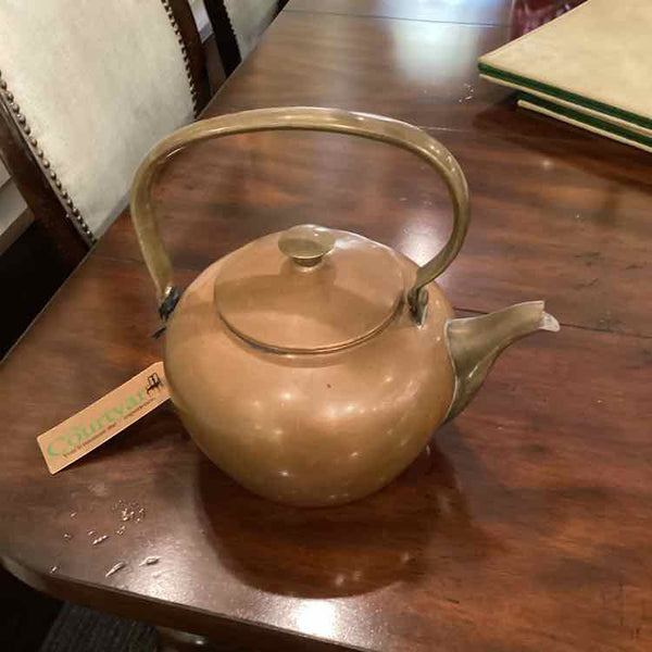 Vintage Copper Tea Kettle