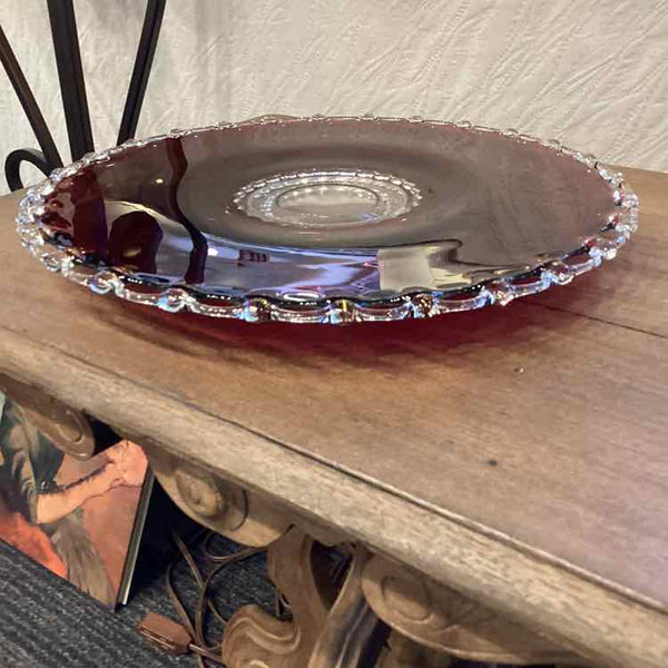 Ruby Red Cake Plate