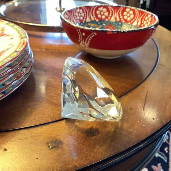 Diamond Glass Paperweight
