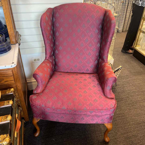 Wingback Queen Anne Arm Chair