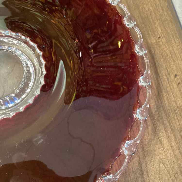 Ruby Red Cake Plate