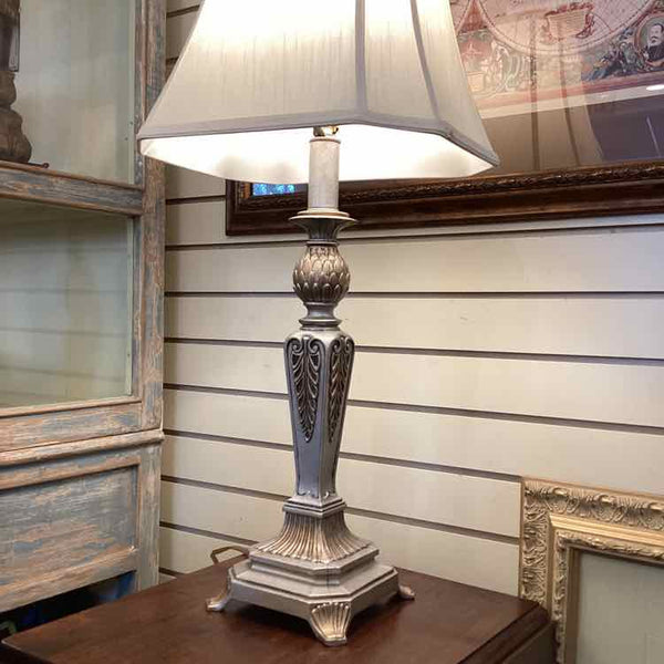 "As Is" Pair Of  Silver And Gold Lamps