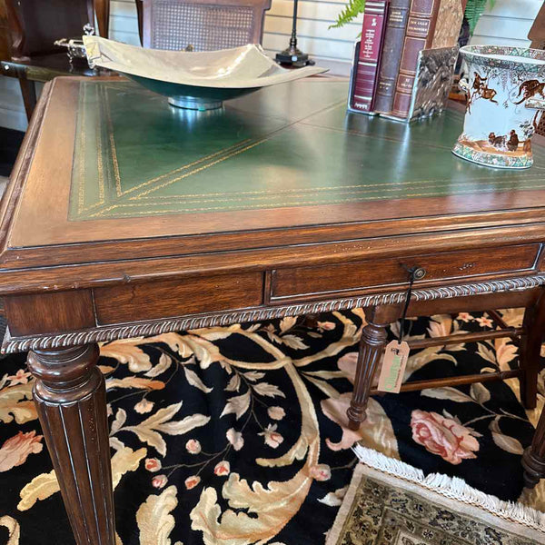 Leather Top Game Table