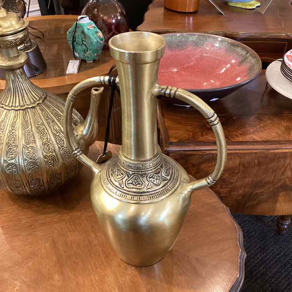 Double Handle Gold Vase