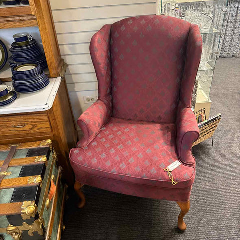 Wingback Queen Anne Arm Chair