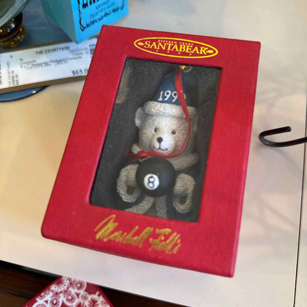 1999 Santa Bear Ornament (Marshall Fields)
