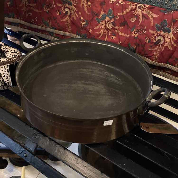 Vintage Hammered Copper Cooking Pot