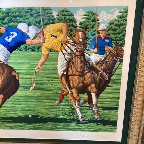 "The Last Chukker"  (Rick Rush) Numbered, Signed, Certificate