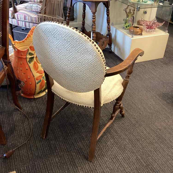 Victorian Greek Pattern Nailhead Chair
