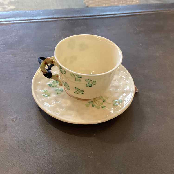 Belleek Teacup & Saucer