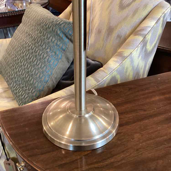 Brushed Silver And Gold Lamp