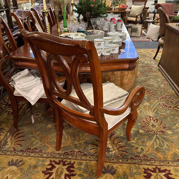 Double Pedestal Dining Table and 6 Chairs