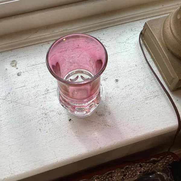 Rose Colored Glass Vase