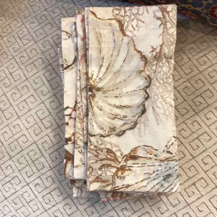 10 Seashell Linen Napkins - Pottery Barn