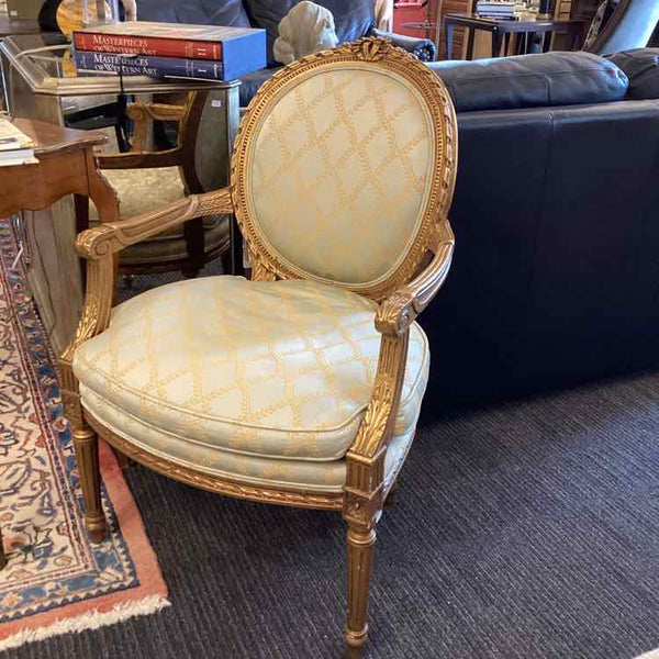French Provincial Oval Back Chair