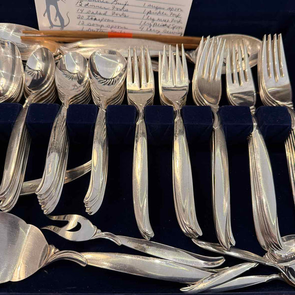 Rogers Bros. "Flair" Flatware -  85 Pieces