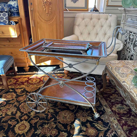 2pc Bar Cart/Serving Tray