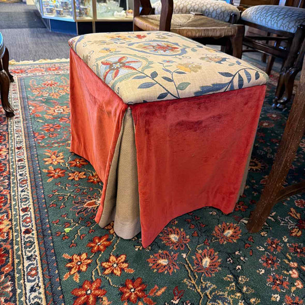 Draped Foot Stool