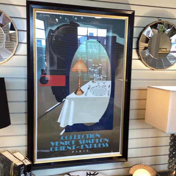 Vintage Orient Express Paris Poster