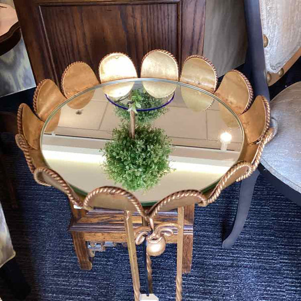 Gold Mirror Plant Stand