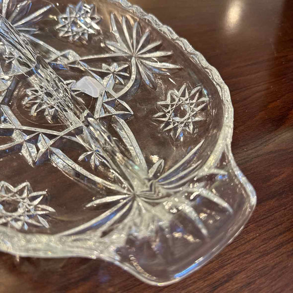 Divided Glass Relish Dish