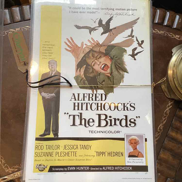Three Movie Posters/Casablanca, Dracula, The Birds