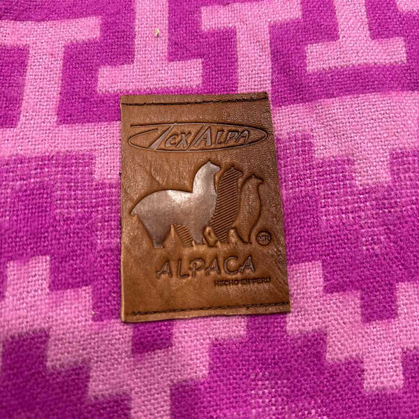 Pink Alpaca Throw