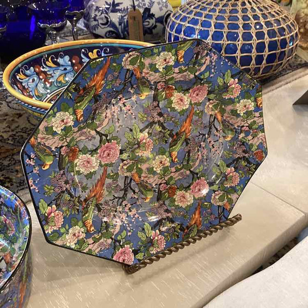Crown Ducal Blue Chintz Tray