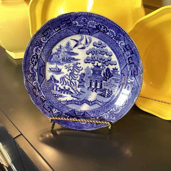 English Blue Willow Plate